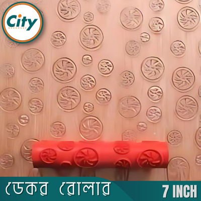 ৭ ইঞ্চি উচ্চ মানের নরম প্যাটার্ন রাবার রোলার ডেকোরেটিভ পেইন্ট রাবার রোলার ওয়াল সজ্জা পেইন্টিং সরঞ্জাম_img_1