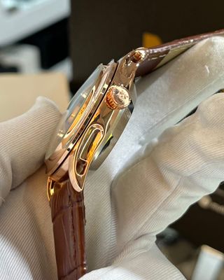 PATEK MOONPHASE CALENDAR | BROWN BELT ROSE GOLD BODY (AA)_img_3