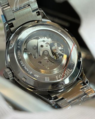 FOSSIL SKELETON AUTOMATIC |SILVER CHAIN BLACK DIAL (SEMI AAA)_img_1