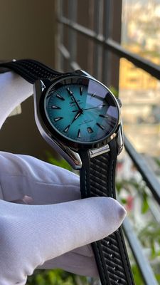 OMEGA AQUATERRA AUTOMATIC | TIFFANY DIAL | BLACK SILICONE BELT (SEMI AAA)_img_5