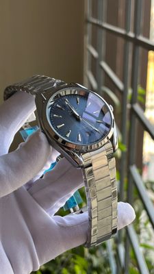 OMEGA AQUATERRA AUTOMATIC | BLUE DIAL SILVER CHAIN (SEMI AAA)_img_4