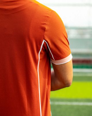 Premium Quality Piping Cut & Sew Design Pique Polo - Burnt orng_img_5