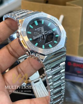 GSHOCK GM2100 |SILVER CHAIN TIFFANY DIGITS (AAA)_img_0