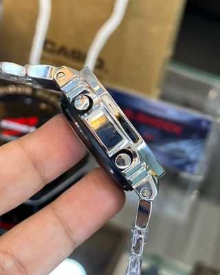 GSHOCK GM2100 |SILVER CHAIN BLACK DIAL (AAA)_img_2