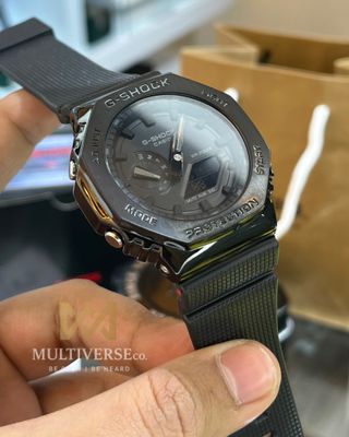 GSHOCK GM2100 | BLACK BODY | BLACK DIAL | BLACK BELT (AAA)_img_0