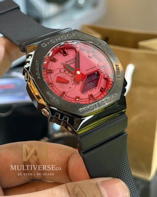 GSHOCK GM2100| BLACK BODY | RED DIAL | BLACK BELT (AAA)_img_0
