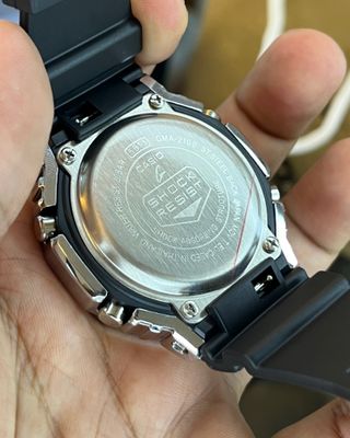 GSHOCK GM2100 | SILVER BODY | BLACK DIAL | BLACK BELT (AAA)_img_1