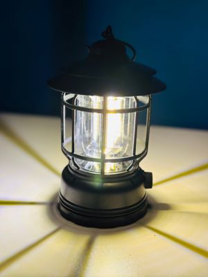 Multifunctional Rechargeable Stepless Dimming Handheld LED Camping Lamp Vintage Portable Lantern_img_7