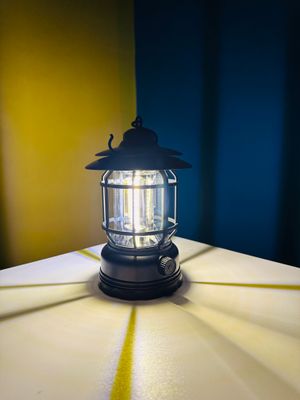 Multifunctional Rechargeable Stepless Dimming Handheld LED Camping Lamp Vintage Portable Lantern_img_10