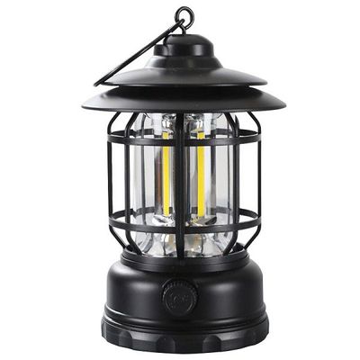 Multifunctional Rechargeable Stepless Dimming Handheld LED Camping Lamp Vintage Portable Lantern_img_12