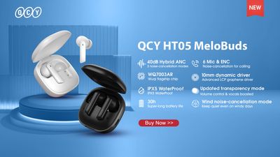 QCY T13 ANC 2 Truly Wireless Earbuds – Black Color_img_1