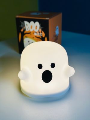Cute Boo Ghost Silicone Lamp Touch Sensor Dimmable LED Ghost Night Lights For Children Bedroom_img_1