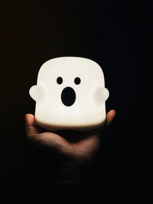 Cute Boo Ghost Silicone Lamp Touch Sensor Dimmable LED Ghost Night Lights For Children Bedroom_img_2