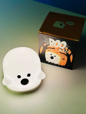 Cute Boo Ghost Silicone Lamp Touch Sensor Dimmable LED Ghost Night Lights For Children Bedroom_img_4