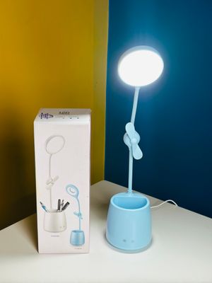 Desk Pen Holder With Led Lamp And Fan_img_7
