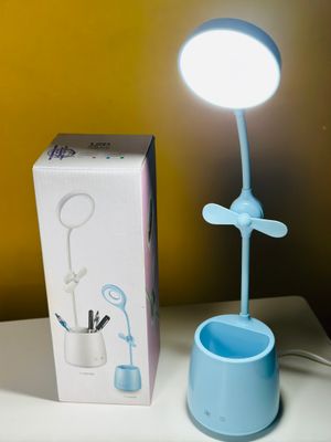 Desk Pen Holder With Led Lamp And Fan_img_10