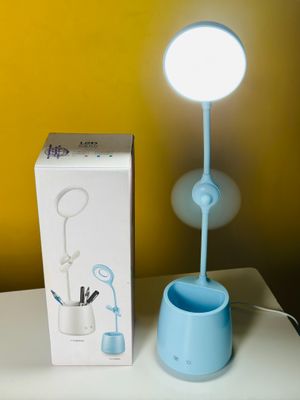 Desk Pen Holder With Led Lamp And Fan_img_11
