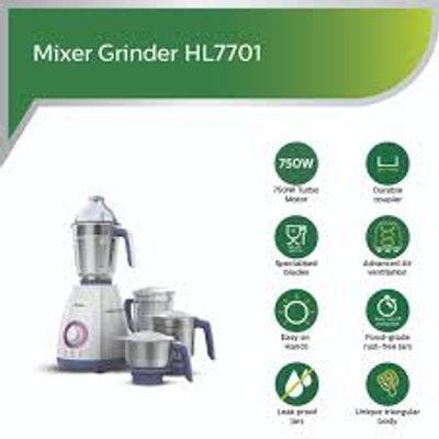 Philips Viva Collection HL7701/00 Mixer Grinder, 750 Watts (4 Jars)_img_6