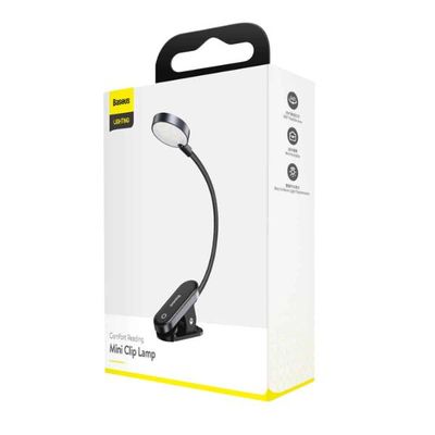Baseus Rechargeable Mini Clip Lamp For Book Reading, Aquarium, Laptop Keybaord Light Portable And Useful (DGRAD-0G)_img_7