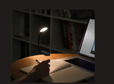 Baseus Rechargeable Mini Clip Lamp For Book Reading, Aquarium, Laptop Keybaord Light Portable And Useful (DGRAD-0G)_img_14