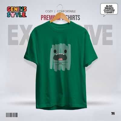Green Dino Premium Drop Shoulder T-shirt - 35_img_3