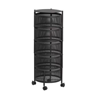 5 Layer Round Shape Kitchen Rack_img_3