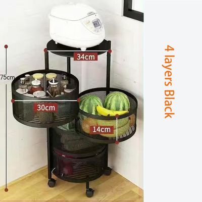 5 Layer Round Shape Kitchen Rack_img_4