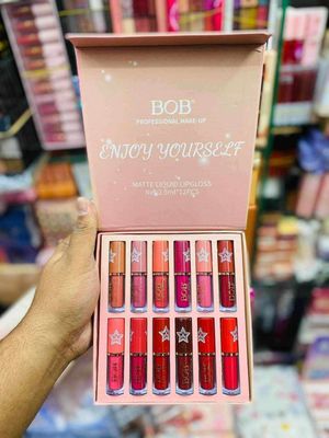 Bob 12 pcs matte lip gloss lipstick_img_3