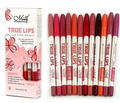 True lips lip liner pencil 12 pcs set_img_1