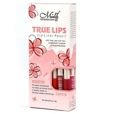 True lips lip liner pencil 12 pcs set_img_2