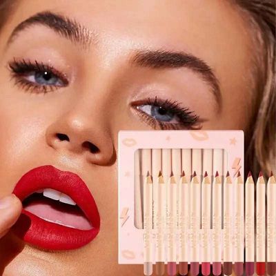 Handiyan 12 pcs lip liner pencil_img_6