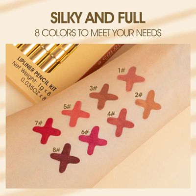 Imagic 8 colours makeup lipliner pencil kit_img_4