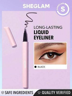 SHEGLAM Eternal Beauty Liquid Eyeliner-Black  Waterproof Matte Eyeliner Pencil Smudge-Proof Long Lasting Slim Ultra-Fine  Eyeliner Black Friday Eyeliner_img_0