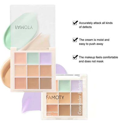 9Color Concealer Palette Moisturize Long Lasting Cover Dark Circles Acne Pores_img_0
