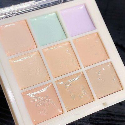 9Color Concealer Palette Moisturize Long Lasting Cover Dark Circles Acne Pores_img_1