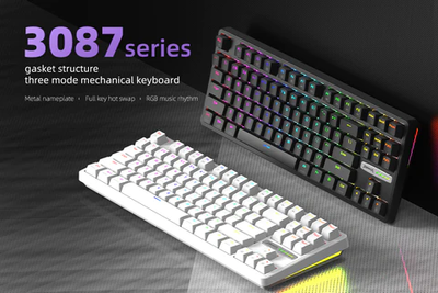 MONKA 3087 Gasket Mount | Rainbow Backlit | Semi Hot-Swappable | Mechanical Keyboard_img_4