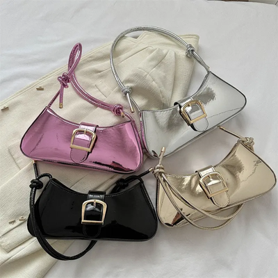 2025 Chic Top-Selling PU Shoulder Bag – Women’s Luxury Crossbody & Shoulder Bag | Bright Color Buckle Design | Party Purses_img_5