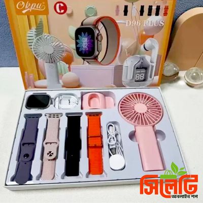 D96 Plus Premium Smartwatch Combo Gift Set_img_1
