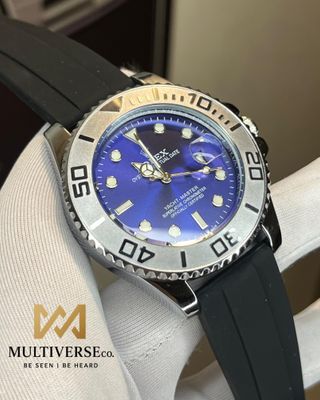 ROYLEX YACHT MASTER SILVER BLUE (AA)_img_1