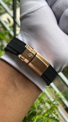 ROLEX YACHT MASTER ROSE GOLD-BLACK(AA)_img_3