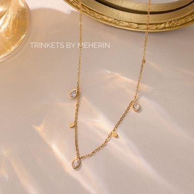 Charm necklace (tear drop shape)_img_2