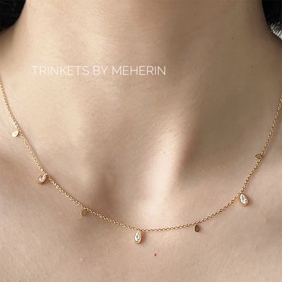 Charm necklace (tear drop shape)_img_3