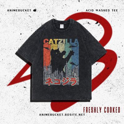 "CATZILLA " WASHED TEE_img_0