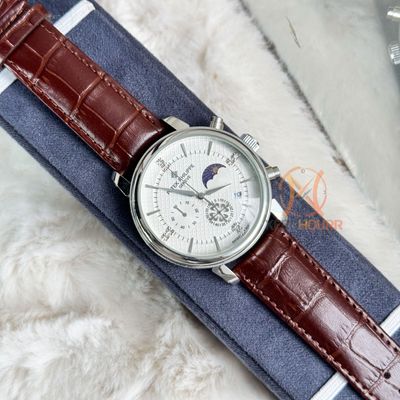 Patek Philippe Moon phase Chrono || Engraving body || Brown White dial_img_0