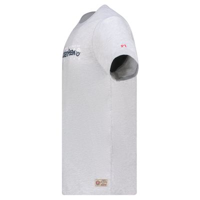 Canadian Peak JOPEAKEAK Homme - T-Shirt Col Rond avec Impressions et Drapeau Gris Clair_img_1