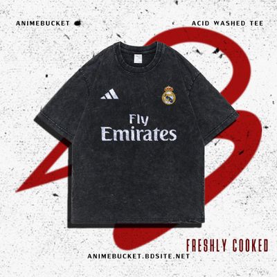 'REAL MADRID" WASHED JERSEY