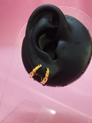 Braided mini hoop earrings_img_1