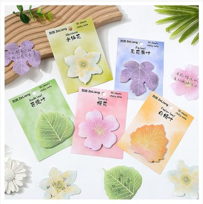 Leaves and flowers shaped sticky notes / cute sticky notes_img_0