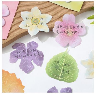 Leaves and flowers shaped sticky notes / cute sticky notes_img_2