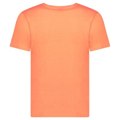 Canadian Peak JOPEAKEAK Homme - T-Shirt Col Rond avec Impressions et Drapeau Corail_img_1